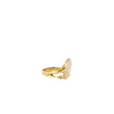 14k Yellow Gold Vintage Oval Opal Ring
